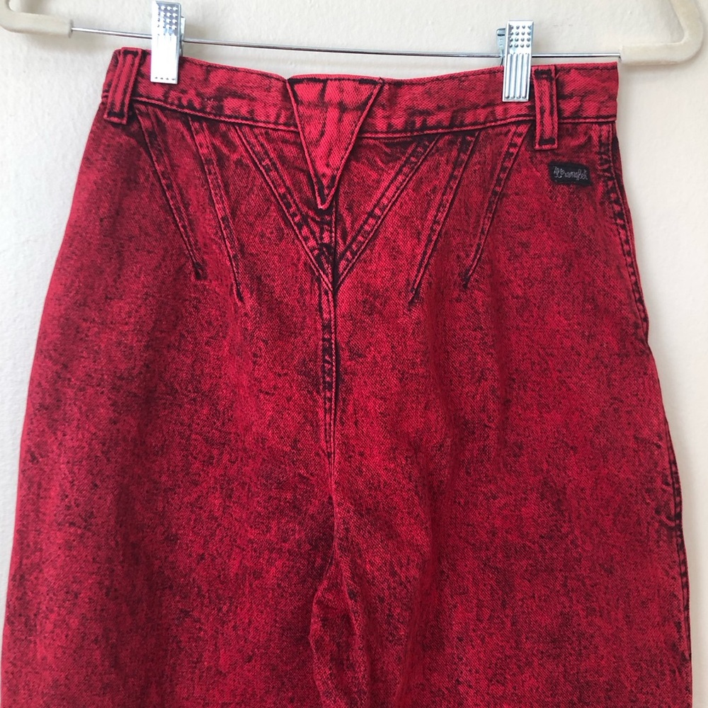 Vintage 1980’s Wrangler Acid Washed Western Jeans - Picture 2 of 10